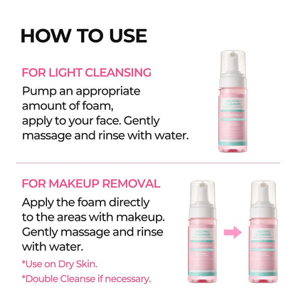 Dr. Melaxin Melting Bubble Cleanser – 2-in-1 Makeup Remover + Face Wash